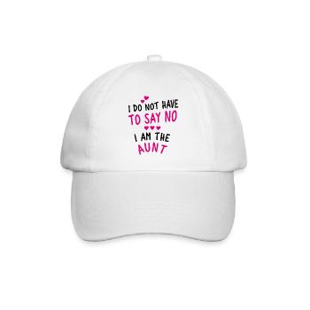 I am the Aunt - Baseballkappe - Weiß/Weiß - Vorne