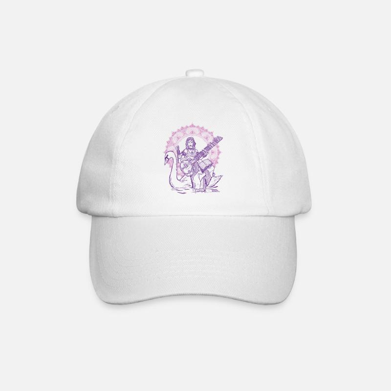 Saraswati - Baseballkappe - Weiß/Weiß