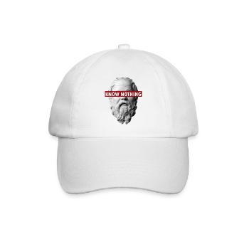 KNOW NOTHING SOCRATES - Baseball Cap - white/white - Front