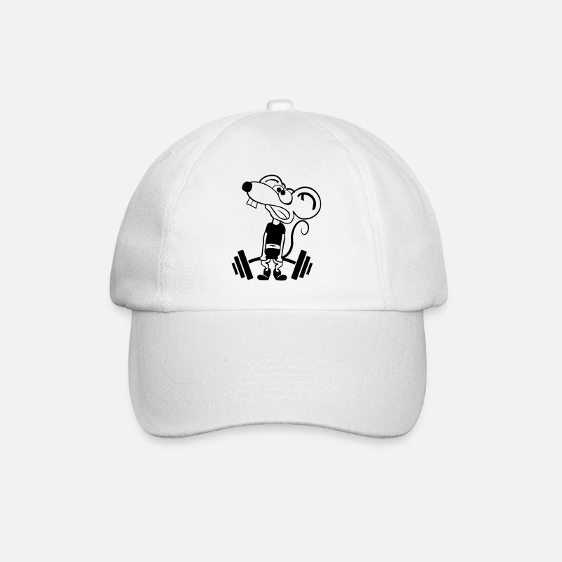 Pump Maus kontur 1c - Baseball Cap - white/white