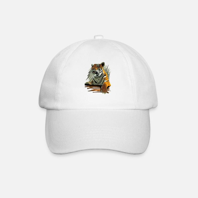 Tiger - Casquette classique - blanc/blanc
