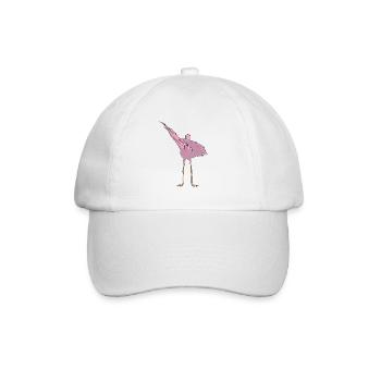 Dancing Flamingo - Flamenco Dabbing Dance - Baseball Cap - white/white - Front