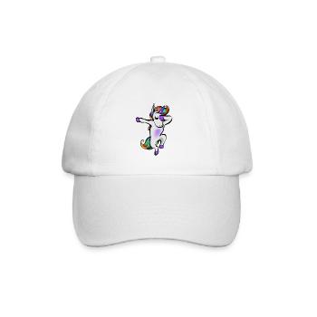 Dabbing Unicorn Unicorn Cute And Sweet - Baseball Cap - white/white - Front