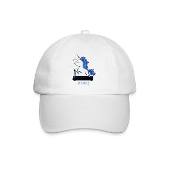 unicardio Ausdauer Einhorn Laufband - Baseballkappe - Weiß/Weiß - Vorne