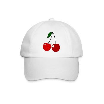 cerises cerises veggie légumes fruits21 - Casquette classique - blanc/blanc - Devant