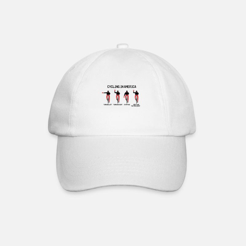 cyclisme en Amérique - Casquette classique - blanc/blanc