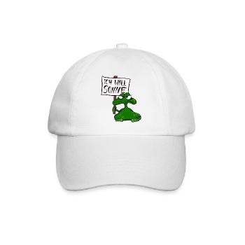 Sonnenfrosch - Baseballkappe - Weiß/Weiß - Vorne