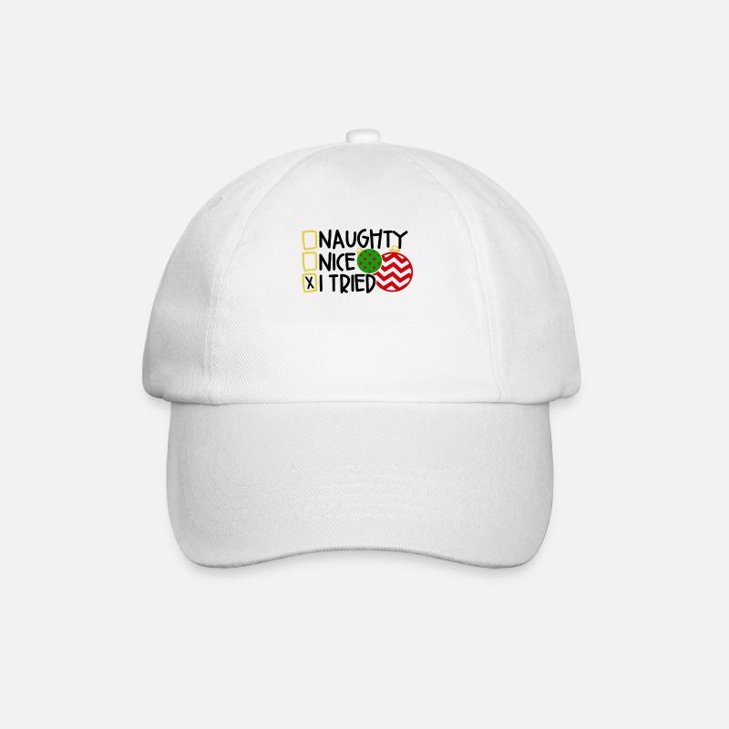Weihnachten - Baseballkappe - Weiß/Weiß