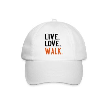 6254398 115202571 walk - Baseball Cap - white/white - Front