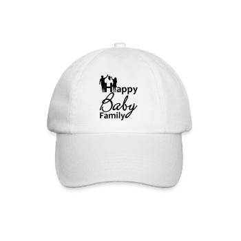 Happy Baby Family Family Cadeau de naissance de l’enfant - Casquette classique - blanc/blanc - Devant