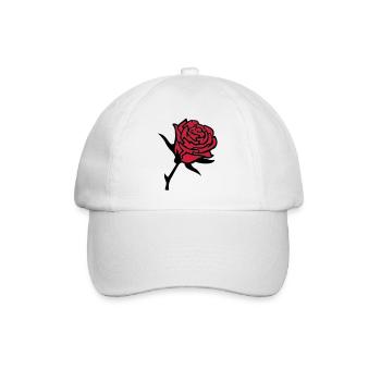 roses3 - Casquette classique - blanc/blanc - Devant