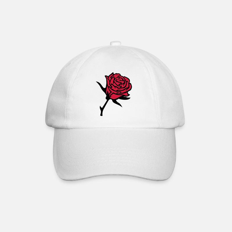 roses3 - Casquette classique - blanc/blanc