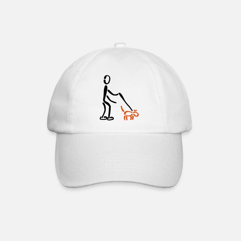 Walkies dog 2C - Baseball Cap - white/white