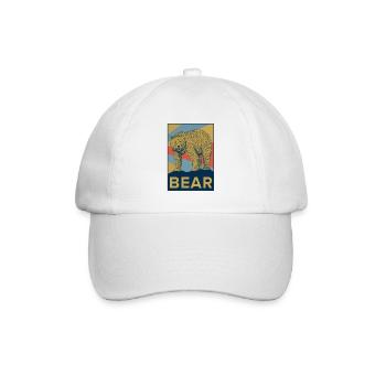Bear Teddy Bear Zoo Animal Park Gift Grizzly - Baseball Cap - white/white - Front