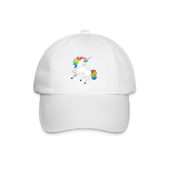 Einhorn - Baseballkappe - Weiß/Weiß - Vorne