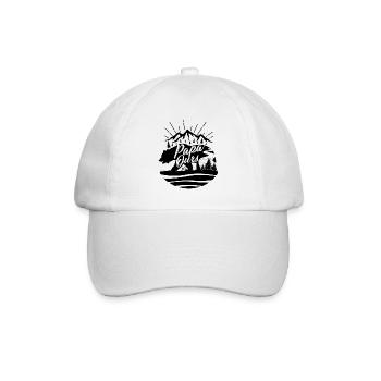 Father's Day T-shirt - Papa Ours - Baseball Cap - white/white - Front