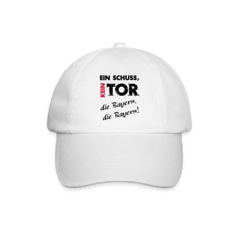 A shot a goal, Bayern - Baseball Cap - white/white - Front