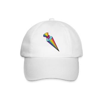 School Cone Sugar Cone - Baseball Cap - white/white - Front