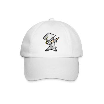 Dabbing Graduate - cadeau drôle de Graduation - Casquette classique - blanc/blanc - Devant