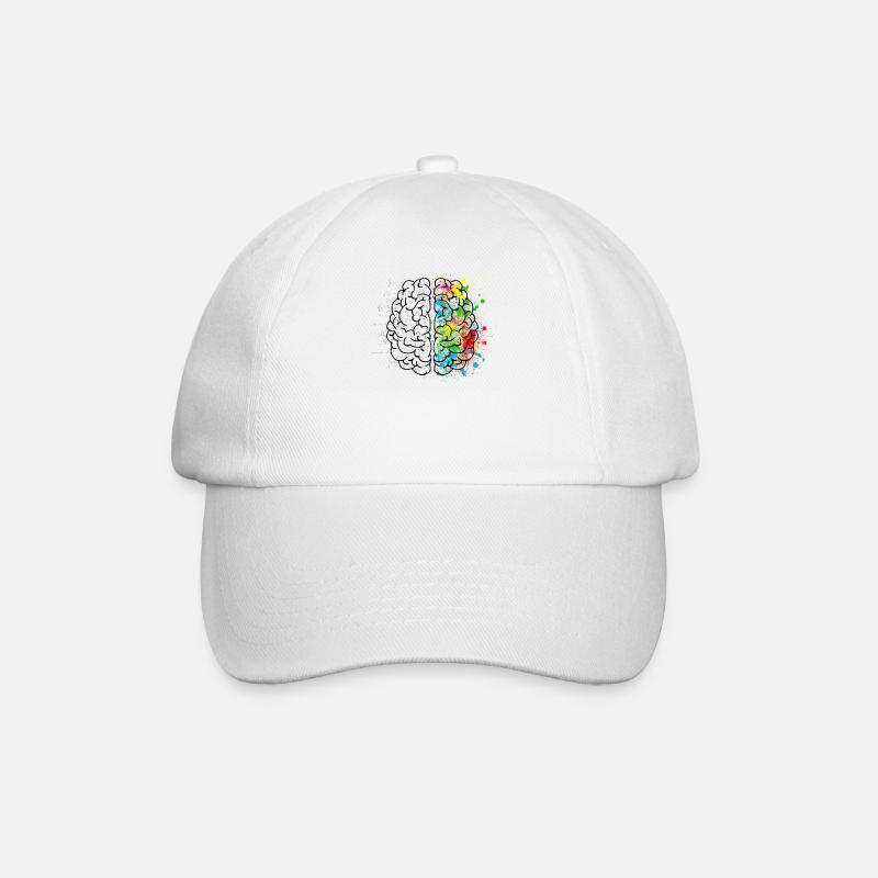 Brain Art et Science Logic & Creativity - Casquette classique - blanc/blanc