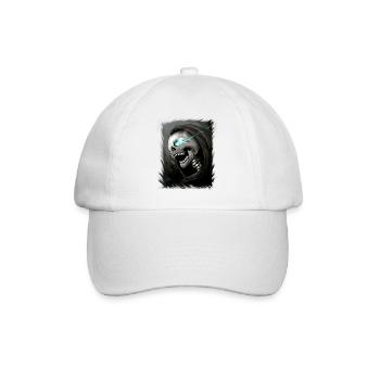 Totenkopf Halloween Tot Grim Reaper Grim Reaper - Baseball Cap - white/white - Front
