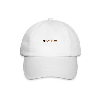 blockedTitle - Baseball Cap - white/white - Front
