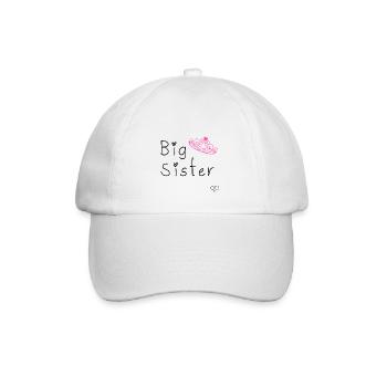 Große Schwester - Baseballkappe - Weiß/Weiß - Vorne