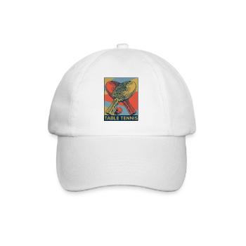 table tennis - Baseball Cap - white/white - Front