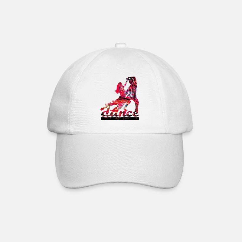 love to dance - Baseball Cap - white/white
