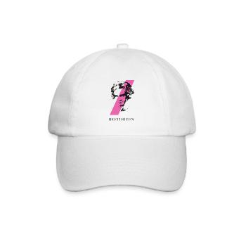 beethoven punk musique festival klassik compositeur ta - Casquette classique - blanc/blanc - Devant