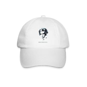 beethoven eccentric genius music deaf composer f - Baseball Cap - white/white - Front