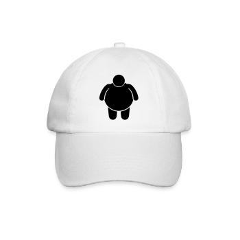 fat_man__f1 - Baseball Cap - white/white - Front