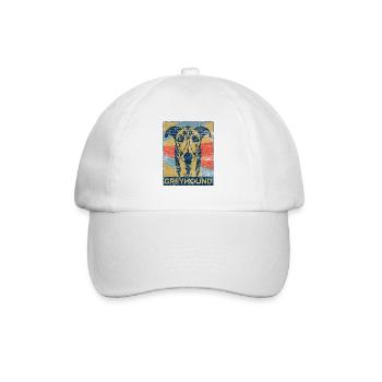 Le lévrier - Casquette classique - blanc/blanc - Devant
