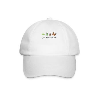 Chemise d'inspiration papillon chenille de motivation - Casquette classique - blanc/blanc - Devant