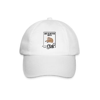 Paresseux paresseux - Casquette classique - blanc/blanc - Devant