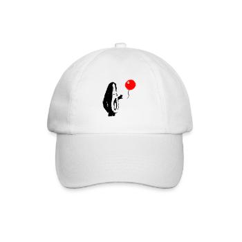 Avocado Es ist Kunst Obst Luftballon Geschenk - Baseballkappe - Weiß/Weiß - Vorne