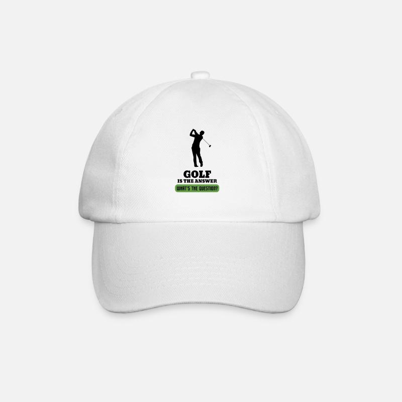 Golf Golfball Golfer Golfen Golfing - Casquette classique - blanc/blanc