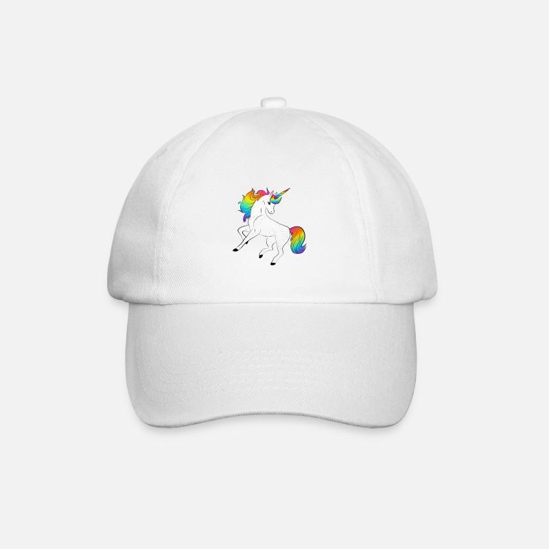 Einhorn - Baseballkappe - Weiß/Weiß