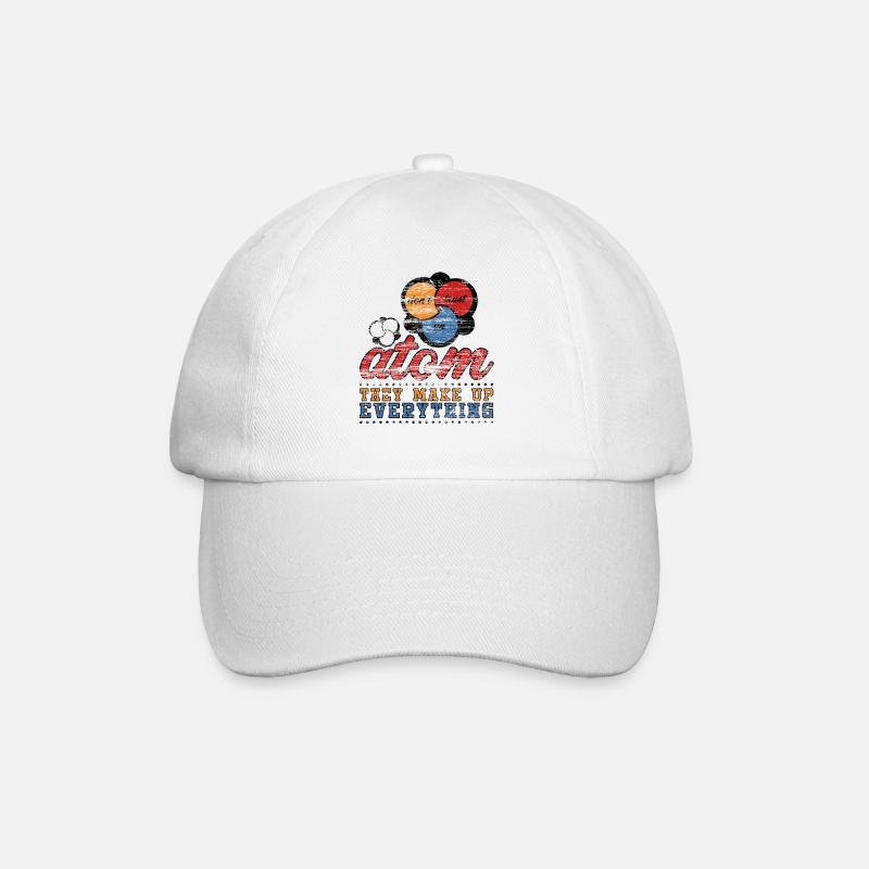 Science Science Atom Gift Student Physics - Baseball Cap - white/white
