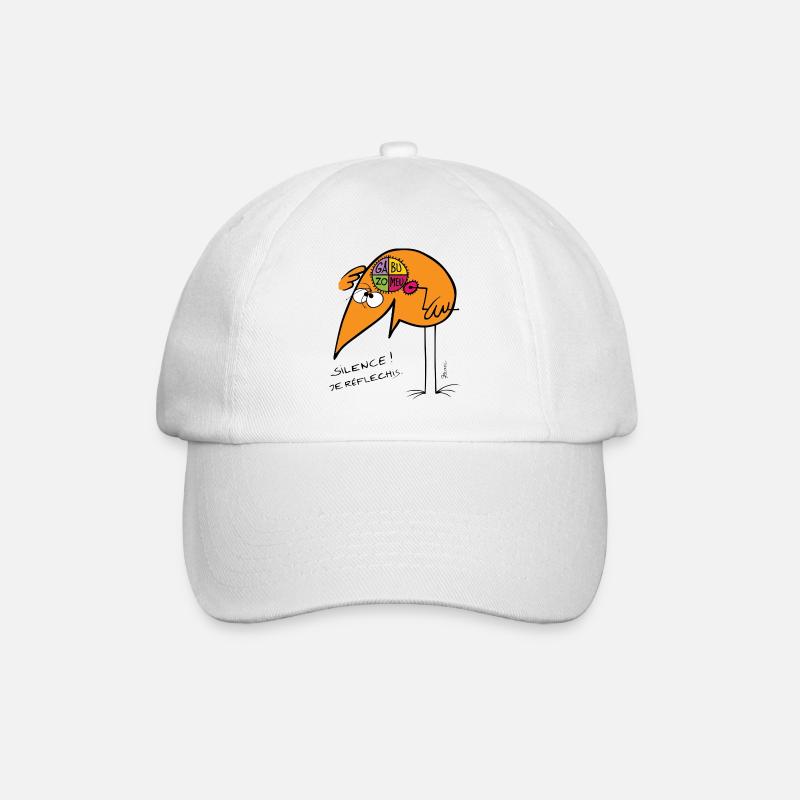 I thought Silence - Baseball Cap - white/white