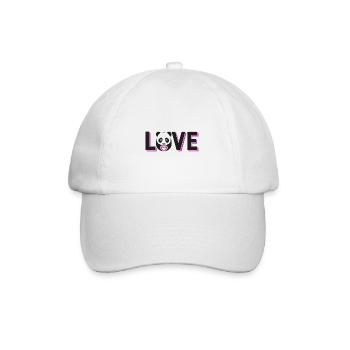 Amour ours panda - Casquette classique - blanc/blanc - Devant