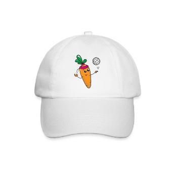Carrot-Volleyball-Spieler - Baseballkappe - Weiß/Weiß - Vorne