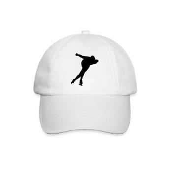 schlittschuhlaufen - Baseballkappe - Weiß/Weiß - Vorne