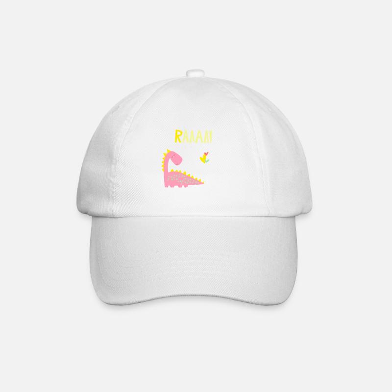 Dino RAAA !!! - Casquette classique - blanc/blanc