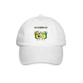 Avocabros - cool avocado brothers in summer look - Baseball Cap - white/white - Front