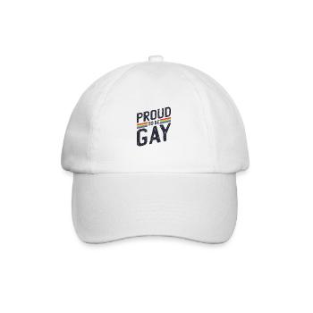 gay shirt - Gay - Gay Pride - Gift - Baseball Cap - white/white - Front