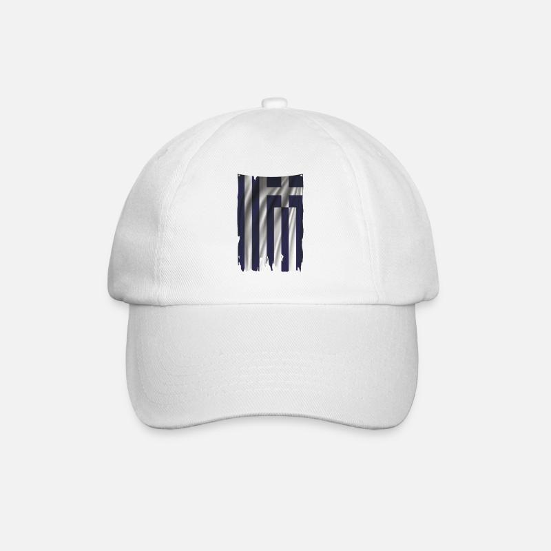 Bannière grecque - Casquette classique - blanc/blanc