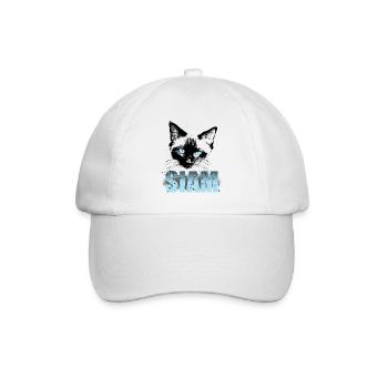 Chat siamois - Casquette classique - blanc/blanc - Devant