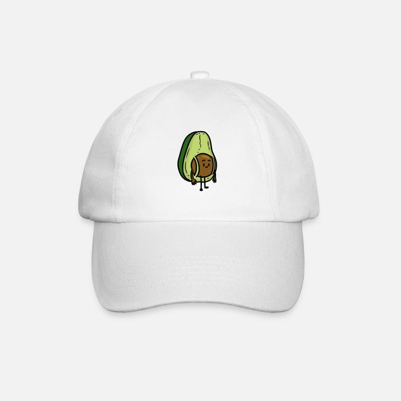 Traveler Avocado - Baseballkappe - Weiß/Weiß