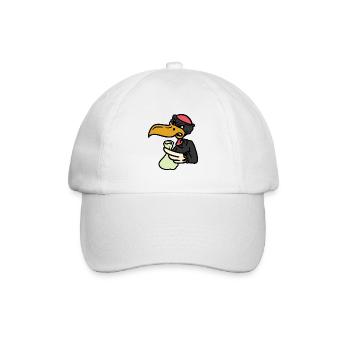Vulture Housebreaker, Geier Räuber - Baseballkappe - Weiß/Weiß - Vorne